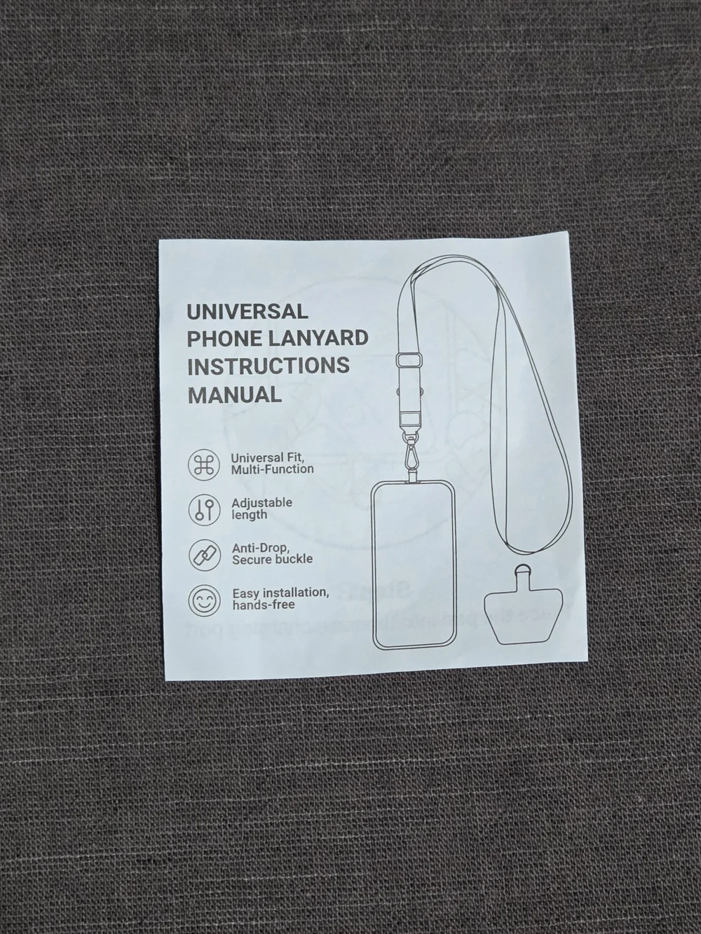 CACOE Universal Adjustable Anti-Drop Phone Lanyard w/ Tether Tabs